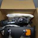 FIONE Full LED Headlights Assembly Compatible with Chevy Silverado 1500 2016 2017 2018/2019 Silverado 1500 LD Clear Lens Black Housing W/LED DRL Projector Headlamp Left Driver Right Passenger Side