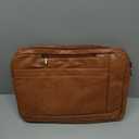 Faux Leather Messenger Bag for Men | 17-17.3 Inch Leather Mens Laptop Bag Leather Briefcasen Convertible Backpack 3 in 1 Computer Handbags Work Bag Shoulder Crossbody Bag Office | Vintage Brown, 16.9 inches x 3.9 inches x 11.8 inches
