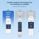 GLACIER FRESH EDR1RXD1 Refrigerator Water Filter Compatible with W10295370A, EDR1RXD1, WHR1RXD1, KAD1RXD1, Filter 1, W10295370, P4RFWB, P8RFWB2L, 46-9930, 46-9081 Refrigerator Water Filter 3 Pack