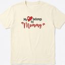 Mothers Day Shirt for Toddler Girls Boys Kids, I Love My Mama Tee, Happy Mothers Day T-Shirt Tees Cream,150/72
