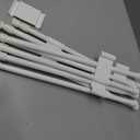 4 Sets Double RV Refrigerator Bars, 15.8-27.6 Inches Non-Slip Adjustable RV Fridge Tension Rods, for Camper Refrigerator, Kitchen, Bookshelf, Cupboard-White