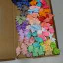 CLLOT Hair Clips for Baby Girls - 60 Tiny 2" Fully Covered Bows Barrettes for Infants and Toddlers