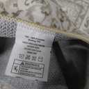 Washable Area Rug for Entryway, Cream Beige White Grey Soft Distressed Floral Rug with Non-Slip, Low-Pile Vintage Neutral Area Rugs for Entryway Bedroom, Dorm Carpet with Non-Shedding
 58*35