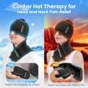 ONLYCARE Migraine Relief Cap and Neck Ice Pack Wrap Gel Set, Upgrade Headache Relief Cap and Shoulder Cold Pack, Hot and Cold Compress, FSA - HSA Eligible, Relief of Pain, Swelling, Office Pressure