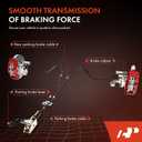 A-Premium Front Side Parking Brake Cable Assembly Compatible with Ford and Mercury Models: Escape 2005-2007, Mariner 2005-2007 - Replace# 5L8Z2853BA