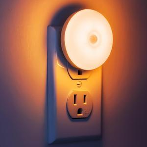 myCozyLite Night Lights Plug into Wall, Amber LED, 2 Pack, Motion Sensor Night Light, Automatic Motion Activated Light Indoor, for Bathroom, Bedroom, Kitchen, Hallway, Stairway, Kids, Adults (M1803)