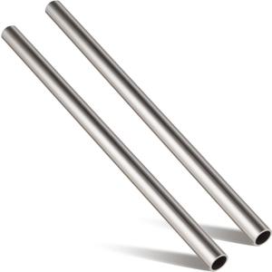 Gisafai 2 Pcs 5/8" Od, 1/2" Id, 0.065" Wall, 12" Length Cold Rolled Steel Tube Metal Seamless Round Tubing for Industries Automotive Applications, Strong and Durable
