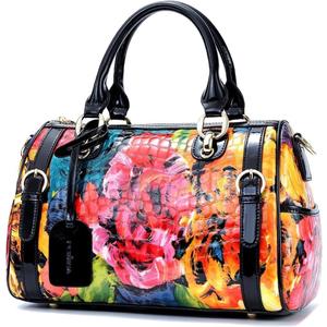 Medium Genuine Leather Shoulder Bags Purses Handbags for Women,Patent Leather Handbags,Leopard Print Crossbody Bags | Genuine Leather, Shoulder Bag, Handbags and Purses, Luxury Tote Bag, Crossbody Bags, Detachable Strap