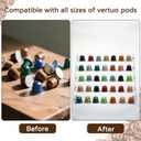 Acrylic Coffee Capsule Storage Holder Compatible, nespresso pod organizer, 5-Tier Large Capacity Coffee Capsule Countertop Storage Rack, Pods Organizer for Home, Office, Cafe Station