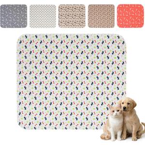 Puppy Pee Pads with Pheromones,Forever Pad,Washable Pee Pads for Dogs,Reusable Dog Pee Pads,Waterproof and Leak-Proof,Non-Slip Base Training Pad Suitable for Home(White,XS:11.8*11.8in)
