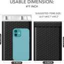 GSSUSA Black Bubble Mailers 4x8 Inches 50 Pack, Usable Size 4X7" Bubble Envelopes for Small Business, Padded Envelope, Shipping Mailers, Packaging Bags, Mailing Envelopes, Shipping Supplies