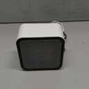 Amazon Basics Portable Mini Ceramic Space Heater, for Office Desk and Indoor Use, 500 W, With Tip-Over Protection, Lightweight (1.4 LBS), White, 5.9 x 3.2 x 6 inches