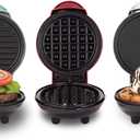 Dash Mini Maker Set - Customized Treat Maker - Supports Multi-Function Cooking - Easy Cleanup and User-Friendly Design - White, Aqua & Red - Waffle, Grill & Griddle Irons