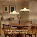 Plug in Pendant Light, 14Ft Cord Clear Glass Shade Hanging Light, Industrial Pendant Light for Dinning Room On/Off Switch Hanging Lamp Plug in, Bedroom and Kitchen Island