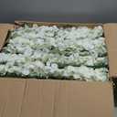 Pack of 6 Artificial Flower Wedding Arch Decorations, 18 inch Floral Centerpieces for Party Bridal Shower Event Table Wall Arrangement - White