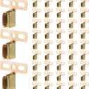 Hicarer 24 Pcs Steel Shutter Clips for Vinyl Shutters Hidden Installation Vinyl Shutter Clip Windows Accessories