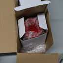 Sliner 2 Sets Red Christmas Snowflake Mugs 11 oz Winter Ceramic Coffee Cups Gift Holiday Ceramic Tea Cup Xmas Birthday Gifts for Men Women