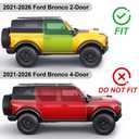 6-Inch Running Boards Fit for Ford Bronco Accessories 2-Door 2021 2022 2023 2024 2025 2026, Aluminum Alloy Side Step Bars with Brackets, Anti-Slip Nerf Bars (Fit for Bronco 2-Door 2021+)