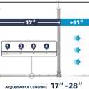 STO STO Closet Hanging Rod, Length and Height Adjustable Closet Rod, Space-saving Closet Extender Hanging Bar for Hanging Clothes, Webbing, 2 Pack