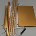 Towel Rack for Bathroom, Wall Mounted Vertical Rolled Towel Storage Organizer Holder with Shelf, Holds Up 6 Large Bath Sheets, Gold (Standard Size)