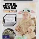 Star Wars Grogu Official Infant Deluxe Costume - Premium Quality Minky Fabric and Non-Slip Grip Booties, 12-18M