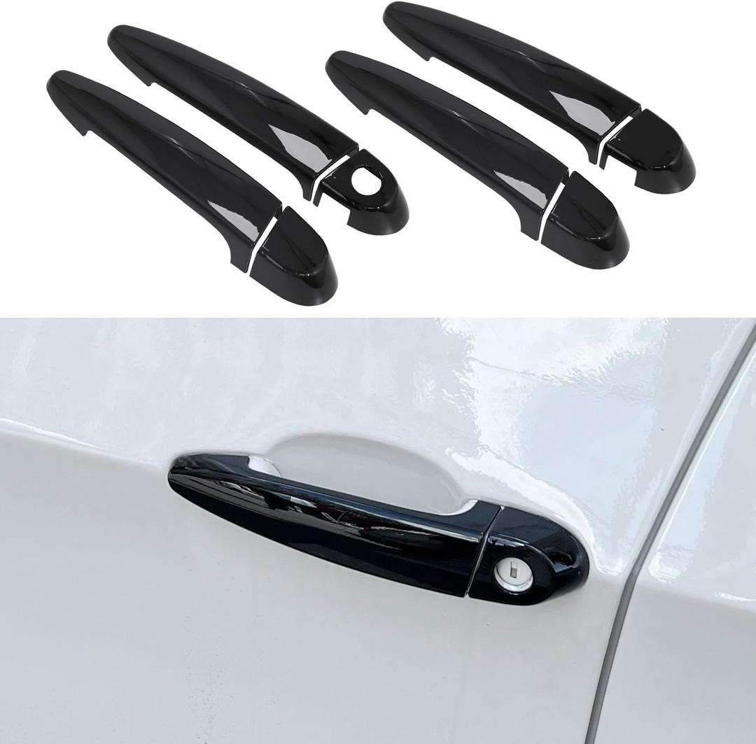 YINGTUU for BMW 118i 120i 320i 323i X1 X3 X5 X6 328i 335i 435i 440i Accessories Exterior Door Handle Cover Protection - Black