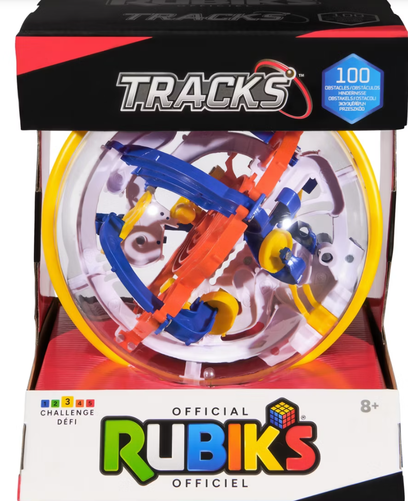 Rubik‚Äôs Cube, Rubik‚Äôs Tracks 100 3D Gravity Maze & 3D Puzzle Game with 100 Obstacles, STEM Toy ProblemSolving Brain Teaser, Fidget Toy, Sensory Puzzle, Stocking Stuffers for Ages 8 & Up