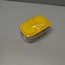 2/3/4Pack 8 oz Reusable Silicone Snack Containers with Lids, Mini Containers 2 Compartments Snackle Box for Kids & Adults, Portable Silicone Food Storage Box for Picnic, School, Office (8oz-2C-2Pcs)