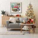 Acelii 5D Diamond Art Kits for Adults,Christmas Couple Special Shape Diamond Painting Kits for Beginners, Winter Hot Springs DIY Crystal Diamond Dots Gem Art Craft for Home Decor 11.8x11.8 Inch