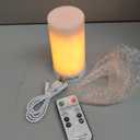 LED Flame Effect Light, USB Rechargeable Outdoor Flame Table Lamp Waterproof Dimmable 4 Modes Lantern with Gravity Sensing Effect IR Wireless Remote&Timer, For Halloween Room Party Bar Decor