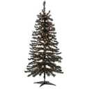National Tree Company 4 ft Pre-Lit Mini Artificial Christmas Tree, White Iridescent Tinsel, 70 Clear Lights, 110 Tips, Includes Stand