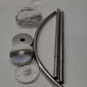 Stretchable Corner Shower Curtain Rod - Drill Free Install 304 Stainless L Shaped 32-43" x 32-43",for Bathroom, Clothing StoreFree Curtain Hook