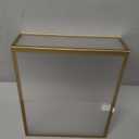 EHWINE 12 Pack Acrylic Sign Holder 8.5 x 11, Gold Picture Frame Stand up Table Top Sign Holders, Slanted Back Paper Holder Clear Display Stand Menu Flyer Holder for Wedding Party