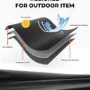 KEMIMOTO UTV Cover, All-Weather Protection UTV Cover Two Seater Compatible with Kawasaki Mule 4000/4010 Can-Am Defender Ranger XP 1000 WOLVERINE RMAX2 Pioneer UFORCE, 2-3 Seaters 140" x 75" x 58"