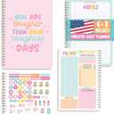 Undated Daily Planner Notebook - Undated Planner Notebooks, Daily To Do List Planners, To Do List Notebook for Work Organization, Day Schedule Planners for Kids and Adults