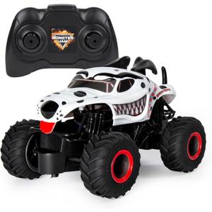Monster Jam, Official Monster Mutt Dalmatian Remote Control Monster Truck for Boys and Girls, 1:24 Scale, 2.4 GHz, Kids Toys for Ages 4-6+