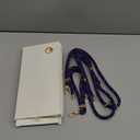 UKON Cell Phone Lanyard,Crossbody Lanyard and Wrist Strap Premium Metal Buckle Phone Charms with 2 X Strap Patch Compatible with All Smartphone(Purple)