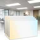 4 Pack 2x4 LED Flat Panel Light, Drop Ceiling Fixture, 9630LM, Selectable 30W-72W and 3000K-6500K, Dimmable 0-10V, for Office, School, Store, Garage, Basement, Library, Studio, Gym (4Pack)