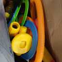 Pobaiyi 5 in 1 Musical Jump Toys, Toss Ring Game Stomping Launch Rocket Launcher for Kids, Obstacle Avoidance & Jump Squating Toy Games Remote Control Outdoor & Indoor Toys for Ages 48 813