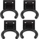 5 Count Wall Rack Hangers Black
