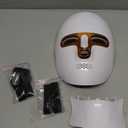 Red Light Therapy Mask for Face & Neck, LED Face Light Therapy, USB C Rechargeable, Infrared Mask for Home Working Travel Yoga (Blush)