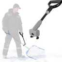 Universal Snow Shovel Handle, Back Saver Handle Attachment for Snow Shovel, Ergonomic Elasticity Handle Extension Universal Fit for Shovels Rakes, Weed Eater, String Trimmer, Gardening Tools