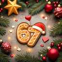 4 x 67 Christmas Ornament, 6 7 Christmas Tree Hanging Ornament Decorations, Funny Six Seven Ornaments Decor, Gag Gifts, 67 Gifts for Kids, Teens, Teen Girls, Boys1