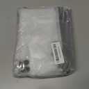 AUSTARK 20pcs Mesh Zipper Pouch Bags, Multipurpose Waterproof Organization Storage Bag for Office School Home Travel (B6 Size 7.6''x5.3'', White and Black)