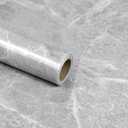 Light Gray Marble Contact Paper 23.6"X472.4" Peel and Stick Wallpaper