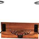 Cowboy Hat Rack Wall Mounted Cowboy Hat Rack, Upgraded Western Style Cowboy Hat Rack Wall Rack, Used For Hanging Hats, Jackets, And Keys, Used For Displaying And Storing Iron Hat Hooks (Farmhouse)