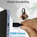 Gigastone 5-Pack Charging Cable for Apple Lightning Devices, 3ft Fast Charge 12W, Compatible with iPhone, iPad, Charging only, Data Sync not Supported, Black