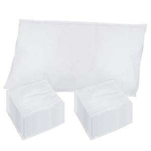 Disposable Pillow Case Covers(Pack of 100),Bulk Pillow Cases for Medical Hospital Travel,Paper Pillow Cases Disposable 21 Width x 30Length (White)