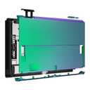 eXtremeRate Chameleon Green Purple Back Plate for Switch OLED, Soft Touch DIY Replacement Housing Shell for Nintendo Switch OLED Console – JoyCon Shell & Kickstand Not Included