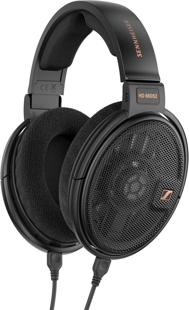 Sennheiser HD 660S2 - Audiophile Open-Back Over Ear Headphones with Deep Bass Extension and Refined Acoustic Performance, Over-Ear Headphones for PC, Music, Gaming, Podcasts, Premium Black